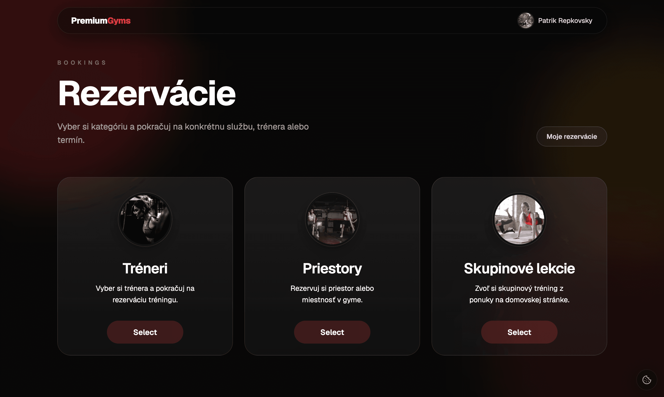 Tap-it Reservations page
